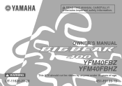 2010 Yamaha Motorsports Big Bear 400 4x4 IRS Owners Manual