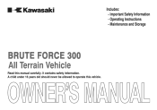 2012 Kawasaki Brute Force 300 Owners Manual