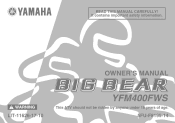 2004 Yamaha Motorsports Big Bear 400 4x4 Owners Manual