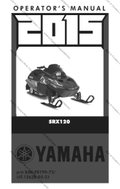 2015 Yamaha Motorsports SRX 120 Owners Manual