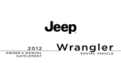 2012 Jeep Wrangler Owner Manual Supplement
