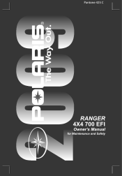 2009 Polaris Ranger 700 4x4 EFI Owners Manual