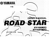 2000 Yamaha Motorsports Road Star Owners Manual
