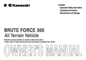 2014 Kawasaki Brute Force 300 Owners Manual
