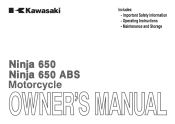 2013 Kawasaki NINJA 650 Owners Manual