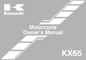 2014 Kawasaki KX65 Owners Manual
