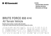 2012 Kawasaki Brute Force 650 4x4 Owners Manual