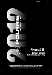 2012 Polaris Phoenix 200 Owners Manual