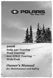 2006 Polaris Trail Touring Owners Manual