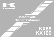 2014 Kawasaki KX85 Owners Manual