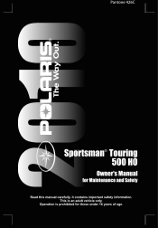 2010 Polaris Sportsman 500 HO Touring Owners Manual