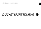 2001 Ducati SportTouring ST4 Owners Manual