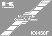 2010 Kawasaki KX450F Owners Manual