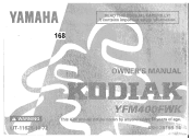 1998 Yamaha Motorsports Kodiak 4x4 Owners Manual