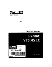 1999 Yamaha Motorsports Phazer 500 Owners Manual