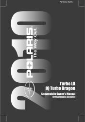 2010 Polaris IQ Turbo Dragon Owners Manual