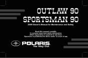 2009 Polaris Outlaw 90 Owners Manual
