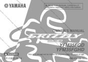 2013 Yamaha Motorsports Grizzly 350 4x4 Owners Manual