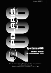 2008 Polaris Sportsman 6x6 Owners Manual