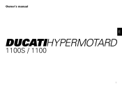 2008 Ducati Hypermotard 1100 S Owners Manual