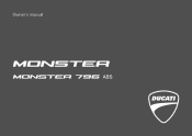 2014 Ducati Monster 796 Owners Manual
