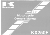 2007 Kawasaki KX250F Owners Manual