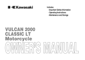 2009 Kawasaki Vulcan 2000 Classic LT Owners Manual