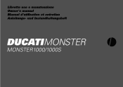 2005 Ducati Monster 1000S Owners Manual