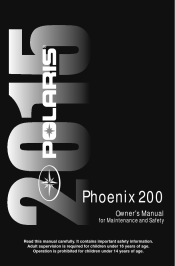2015 Polaris Phoenix 200 Owners Manual
