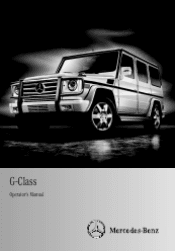 2011 Mercedes G-Class Owner's Manual