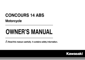 2015 Kawasaki Concours 14 ABS Owners Manual
