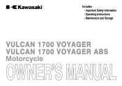 2014 Kawasaki Vulcan 1700 Voyager ABS Owners Manual