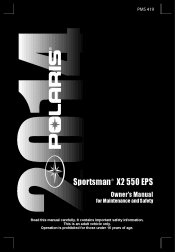 2014 Polaris Sportsman X2 550 EPS Owners Manual