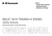 2013 Kawasaki MULE 4010 Trans4x4 Diesel Owners Manual
