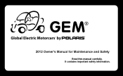 2012 Polaris Universal GEM Owners Manual