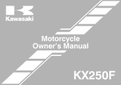 2014 Kawasaki KX250F Owners Manual