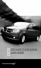 2013 Dodge Grand Caravan Cargo User Guide