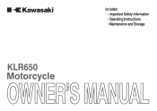 2011 Kawasaki KLR650 Owners Manual