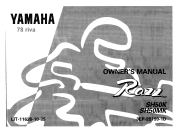 1998 Yamaha Motorsports Razz Owners Manual