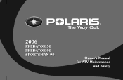 2006 Polaris Predator 90 Owners Manual