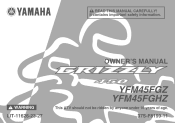 2010 Yamaha Motorsports Grizzly 450 4x4 Owners Manual