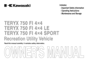 2013 Kawasaki Teryx 750 FI 4X4 SPORT Owners Manual