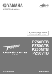 2012 Yamaha Motorsports Phazer R-TX Owners Manual