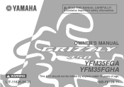2011 Yamaha Motorsports Grizzly 350 4x4 Owners Manual