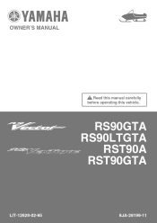 2011 Yamaha Motorsports RS Vector LTX GT Owners Manual
