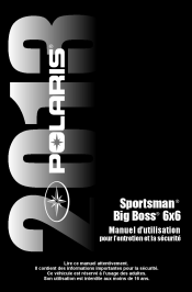 2013 Polaris Sportsman Big Boss 6x6 Owners Manual