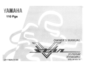 1998 Yamaha Motorsports V Star Custom Owners Manual