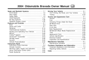 2004 Oldsmobile Bravada Owner's Manual