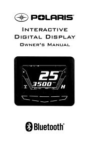 2015 Polaris Interactive Digital Display Owners Manual