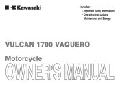 2011 Kawasaki Vulcan 1700 Vaquero Owners Manual